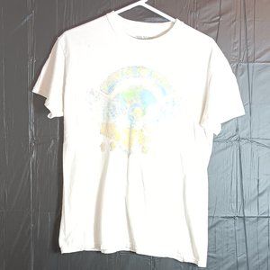 Van Halen Retro Faded Graphic T-shirt Size M White